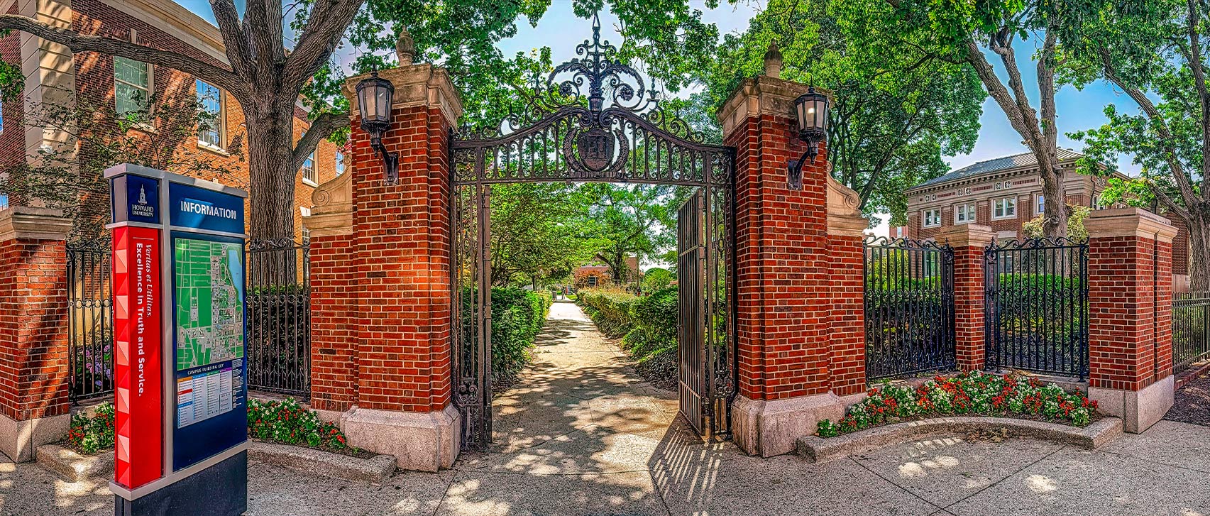 Howard University students on campus