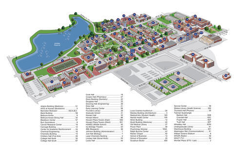 Howard University Campus Map